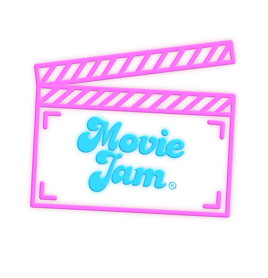 MovieJam clapperboard logo